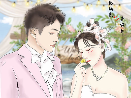 婚纱照定制（个人主页-ZNTY2MTAwODg=） - 商业插画 - 站酷设计师Z902262120原创素材 - 站酷ZCOOL