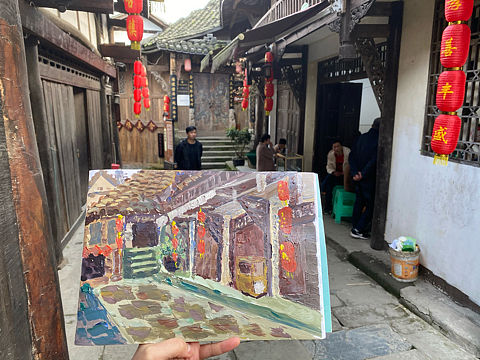 丰盛古镇写生～