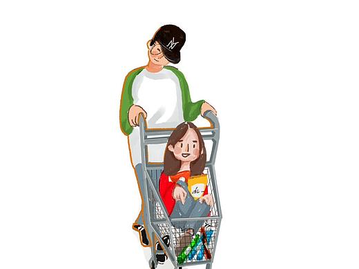 两个人（个人主页-ZMjE3NjQzMTY=） - 创作习作 - 站酷设计师pp的小口袋原创素材 - 站酷ZCOOL
