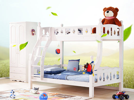 儿童松木床详情