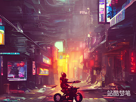 #站酷梦笔#在安静的街道，罪恶的夜晚