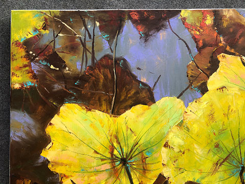 布面油画棒作品（60X90）