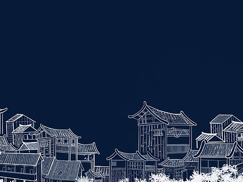 苗族建筑插画练习