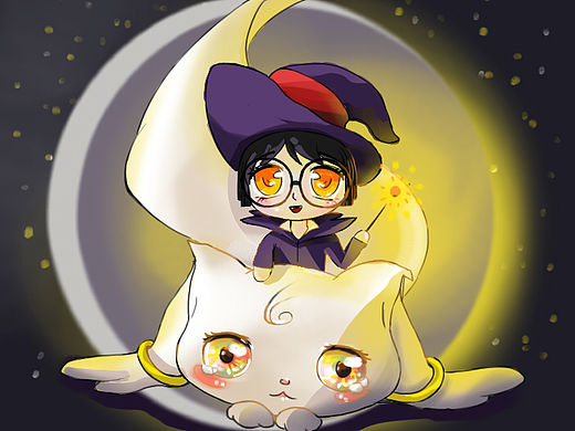 小魔女（个人主页-ZMzU5ODcyNjA=） - 单幅漫画 - 站酷设计师筱筱siven原创素材 - 站酷ZCOOL