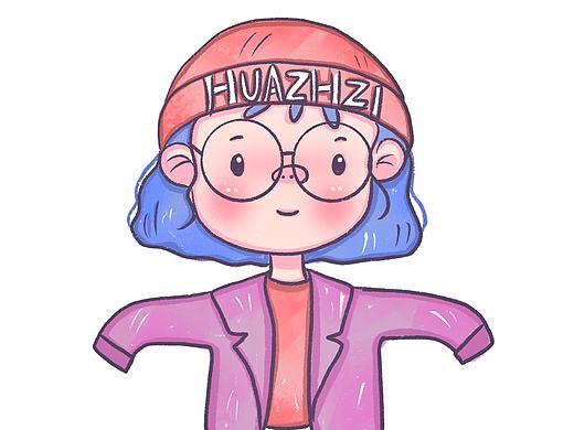 花栀子插画：女生头像可爱的