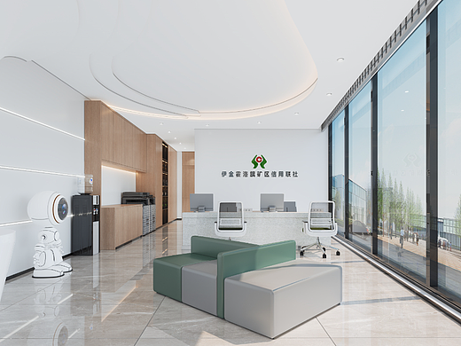 银行——打造一个宽敞开阔的公共区域