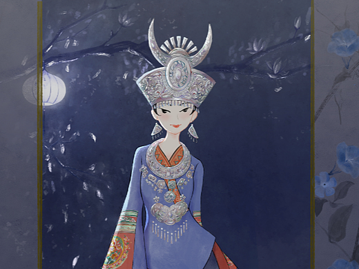 苗族插画创作