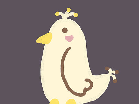 原创手绘点点鸡