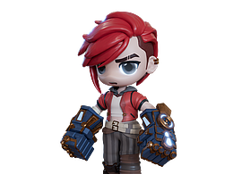 LOL英雄聯(lián)盟-蔚Q版卡通人物模型