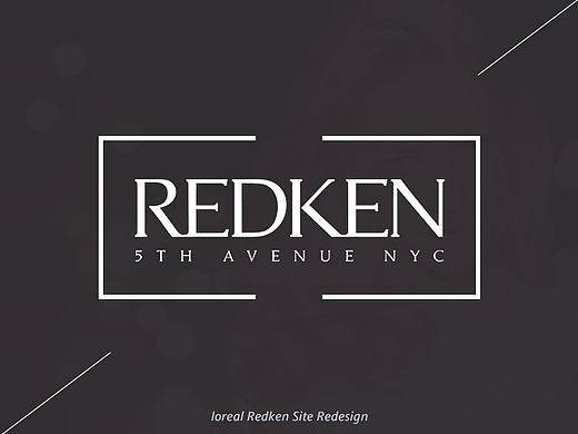 欧莱雅旗下Redken网站首站设计