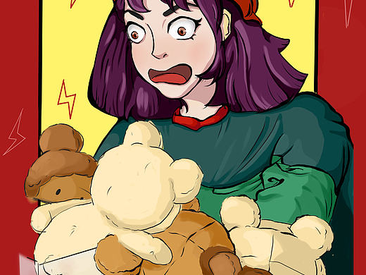 情绪插画//喜怒哀乐忧恐惊痴