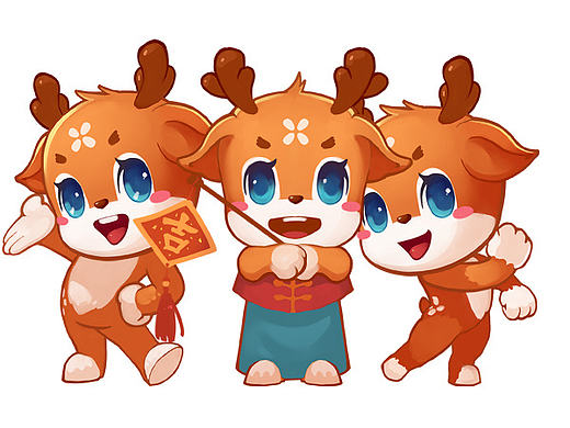 公司卡通形象设计系列之——萌鹿