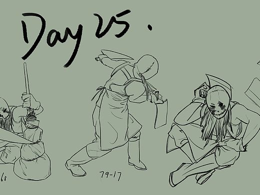 #速寫六十天挑戰(zhàn)賽 Day25@速寫班長（個人主頁-ZNTc2NjczNjQ=） - 繪畫 - 站酷設計師丫頭2022原創(chuàng)素材 - 站酷ZCOOL