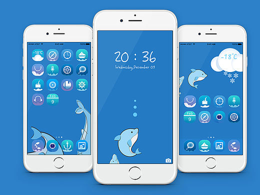 海洋主題（個人主頁-ZMTU1NjQzNTY=） - 主題/皮膚 - 站酷設(shè)計師nikytac原創(chuàng)素材 - 站酷ZCOOL