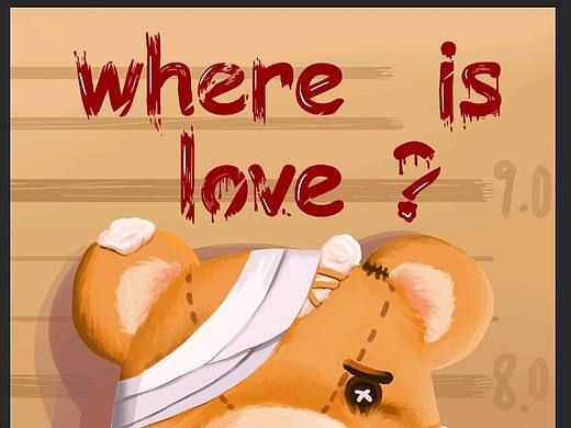 愛的定義——寶貝愿你不再受傷（個人主頁-ZNDkwMzI3NDA=） - 創(chuàng)作習作 - 站酷設(shè)計師月緋月原創(chuàng)素材 - 站酷ZCOOL