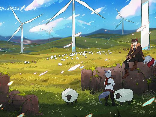 梦中草原（个人主页-ZNTc2NTIwNzY=） - 创作习作 - 站酷设计师山屿白原创素材 - 站酷ZCOOL