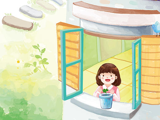 睡眠的三叶草（个人主页-ZMTg1MjU5NTI=） - 儿童插画 - 站酷设计师goodbyelemon原创素材 - 站酷ZCOOL