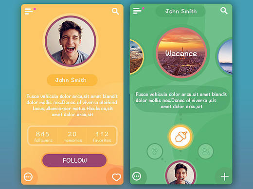 Interface第三波～（個人主頁-ZMTY1NjY0NzI=） - APP界面 - 站酷設(shè)計師大力其實(shí)TA姓陳原創(chuàng)素材 - 站酷ZCOOL
