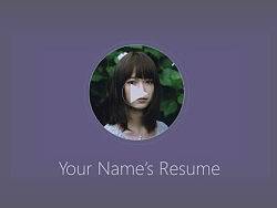 ios7设计风格个人简历PPT动态模板