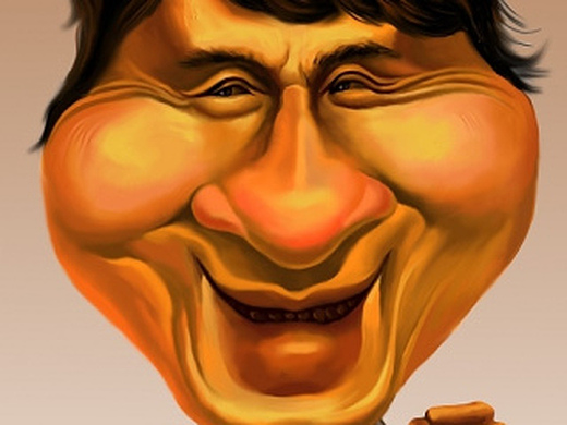 原创插画,成龙漫画像