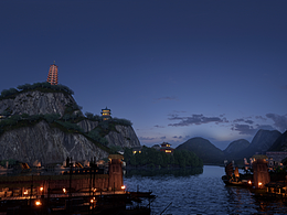 虚幻_ue5_山水场景