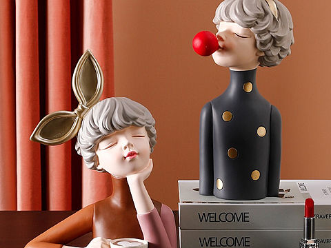 摩登女郎摆件#静物拍摄|家居装饰品产品拍摄