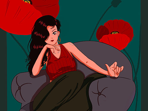 复古少女漫的金陵十二钗（个人主页-ZNTUyMjA4MTY=） - 创作习作 - 站酷设计师冬菇是冬天出生的原创素材 - 站酷ZCOOL