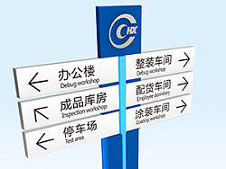 华翔工厂空间导视设计