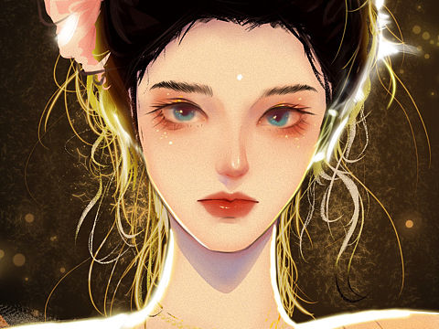 抖音上的小姐姐插画练习（个人主页-ZNDk3Njg0NzY=） - 创作习作 - 站酷设计师奕之原创素材 - 站酷ZCOOL