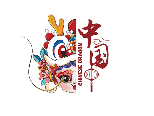 国潮龙年插画 服饰印花设计