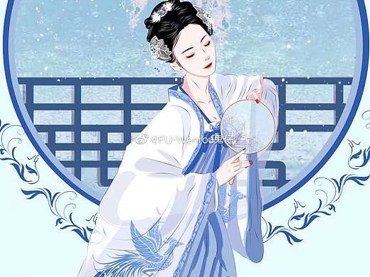 古风汉服人物插画