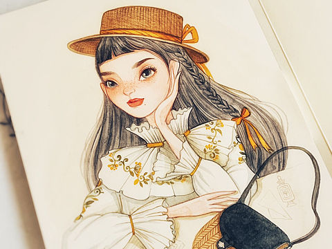 最近一些少女水彩稿