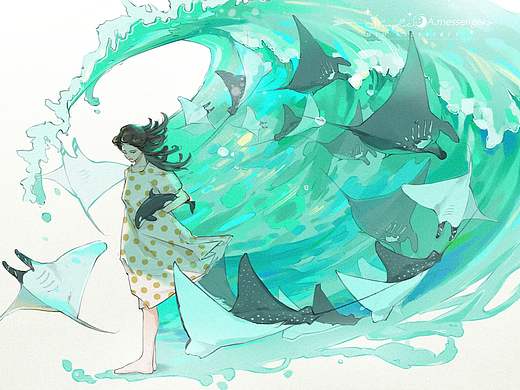 听海风吹来的声音