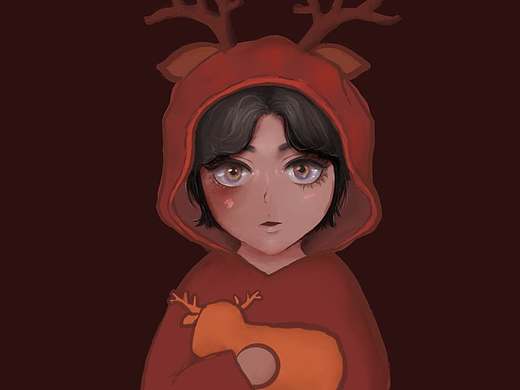 画给朋友的圣诞插画（个人主页-ZNTY0MDA5MjA=） - 创作习作 - 站酷设计师水浅葱7原创素材 - 站酷ZCOOL