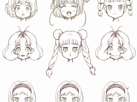 二次元萌系小头像练习