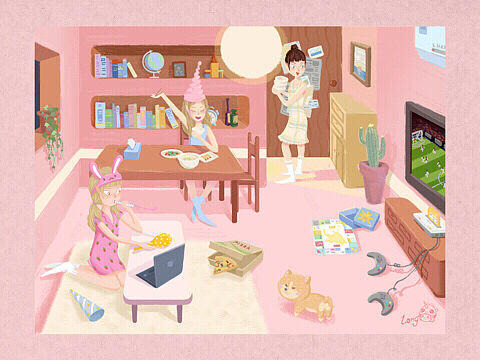 夏日回忆录（个人主页-ZMzE5OTE1MDg=） - 创作习作 - 站酷设计师永洁有童心原创素材 - 站酷ZCOOL