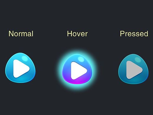 按钮临摹（个人主页-ZODAxNjI1Mg==） - 游戏/娱乐 - 站酷设计师吴止静原创素材 - 站酷ZCOOL