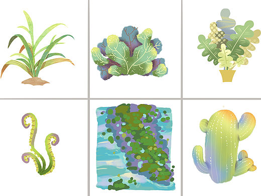 植物练习（个人主页-ZMzc2OTgyMTY=） - 创作习作 - 站酷设计师此莳了了原创素材 - 站酷ZCOOL