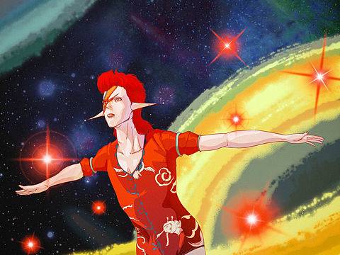 ziggy stardust（个人主页-ZMzQ2NzUwNDA=） - 商业插画 - 站酷设计师黑色星球男孩原创素材 - 站酷ZCOOL