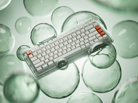 机械键盘写实渲染