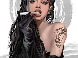 厚涂插画 欧美风来了