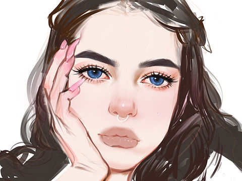 速涂头像（个人主页-ZMzE0NTAzMTY=） - 新锐潮流插画 - 站酷设计师阿三的先生原创素材 - 站酷ZCOOL