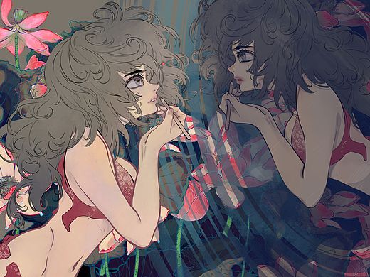 梳妆（个人主页-ZNTU3MzQyNzY=） - 新锐潮流插画 - 站酷设计师不乐本座原创素材 - 站酷ZCOOL