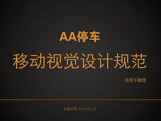 AA停车-移动视觉设计规范