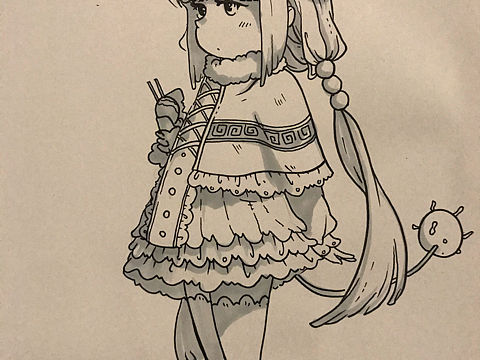 人物线描画