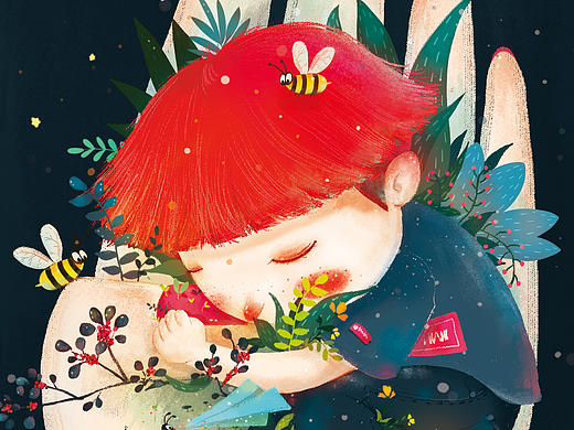 依赖（个人主页-ZMjEyNjg2MTI=） - 儿童插画 - 站酷设计师烧麦先生原创素材 - 站酷ZCOOL