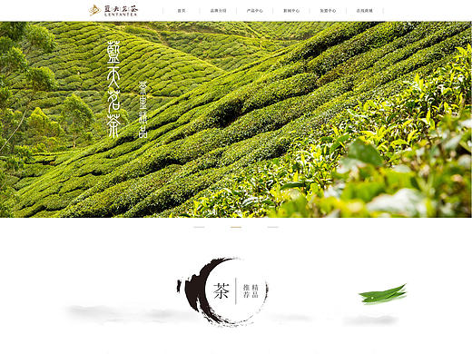 蓝天茗茶官网整站交互设计及移动端响应式交互设计