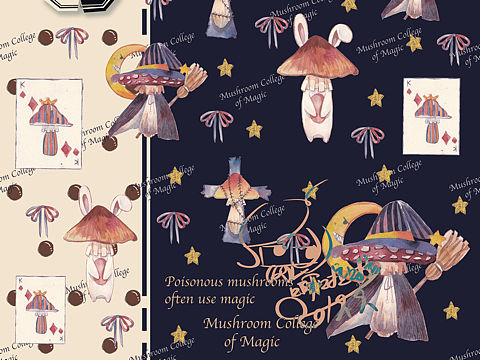 Lolita 柄图-魔法菇菇