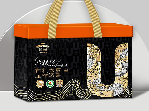 黑土优品X优粮公社豆油包装设计
