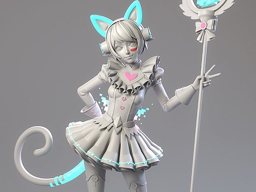 Aboutcg Cavan美型课蒋同学模型作品